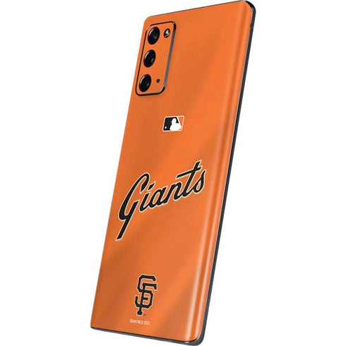 MLB San Francisco Giants Alternate Home Jersey Galaxy Note20 5G Skin